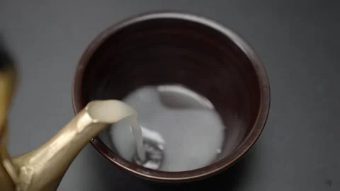 Stock image featuring Korean traditional rice wine, Makgeolli Stock Footage 321907949