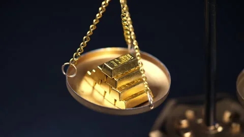 Stock image featuring scales and money Stock Footage 321978302