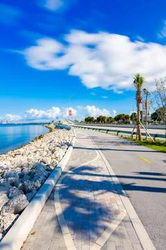 Stock image Key Biscayne Bridge Beach Miami 2025 Stock Photos
