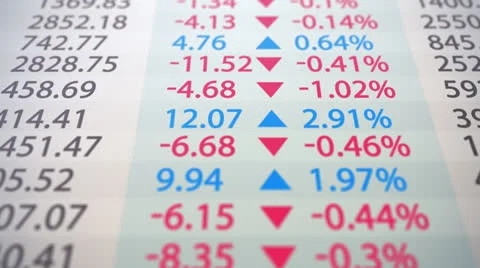 Stock index chart. High frequency trading. Stock Footage 26596848