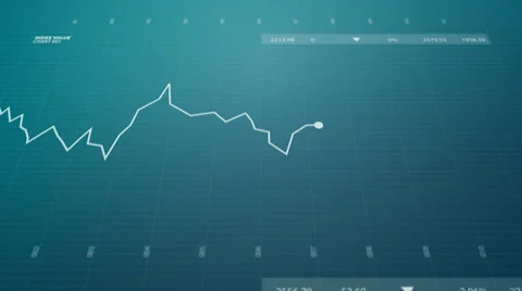 Stock index chart. High frequency trading. Stock Footage 26601112
