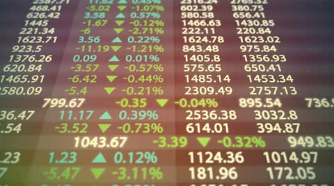 Stock index chart. High frequency trading. Stock Footage