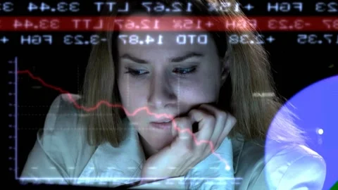 Stock indicators fall Video stock 200142516