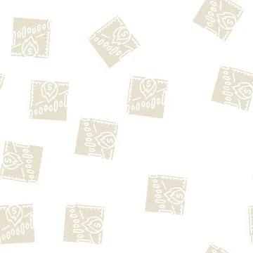 Stock inflation glyph seamless pattern Stock Illustration