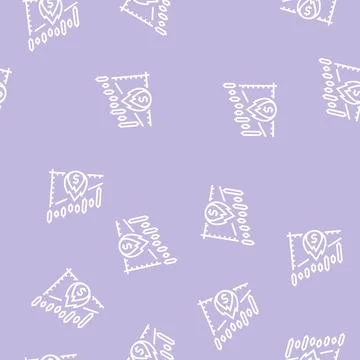 Stock inflation line seamless pattern Stock Illustration