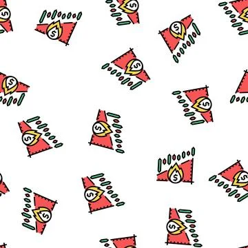 Stock inflation vector seamless pattern Stock Illustration