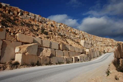 Stock of marble blocks Stock Photos