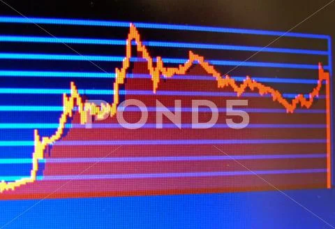 Stock market analysis screenshot Stock Illustration