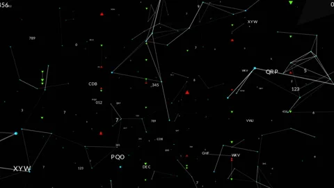 Stock market background.Global Computer Network. Software source code and Stock Footage 97254957