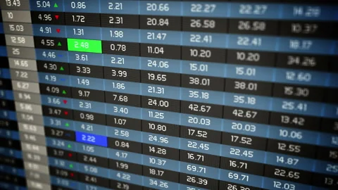 Stock Market Board Seamless Looping Stock Footage
