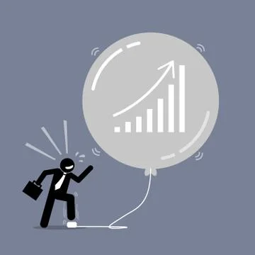 Stock Market Bubble. Illustrazione stock