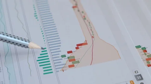 Stock market business data visualization, financial crisis, dramatic decline of Vídeos de archivo 126907030