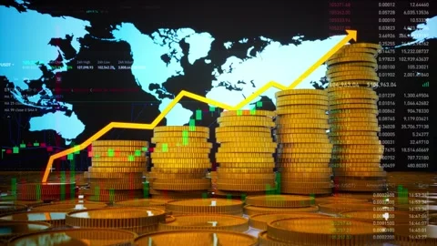 Stock Market Candlestick Chart Pattern Design Background Stockbeeldmateriaal 310609461