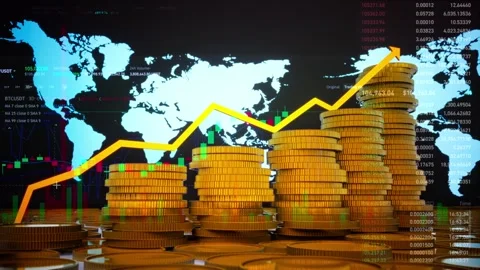Stock Market Candlestick Chart Pattern Design Background Stockbeeldmateriaal 310609475