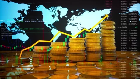 Stock Market Candlestick Chart Pattern Design Background Stockbeeldmateriaal 310609500