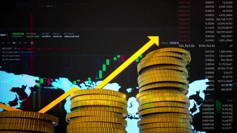 Stock Market Candlestick Chart Pattern Design Background Stockbeeldmateriaal 310609508