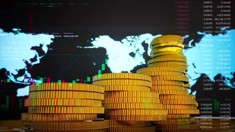Stock Market Candlestick Chart Pattern Design Background Stockbeeldmateriaal 310609598