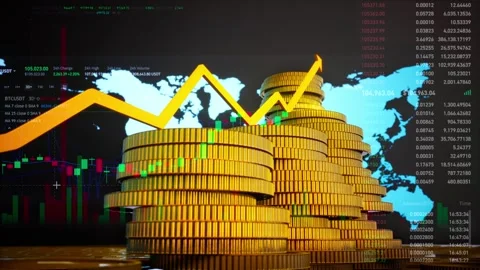 Stock Market Candlestick Chart Pattern Design Background Stockbeeldmateriaal 310609609