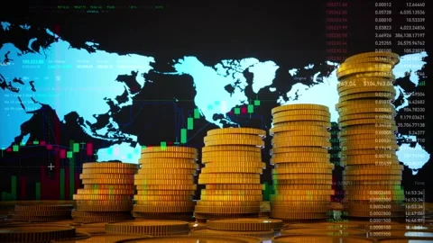 Stock Market Candlestick Chart Pattern Design Background Stockbeeldmateriaal 310609663