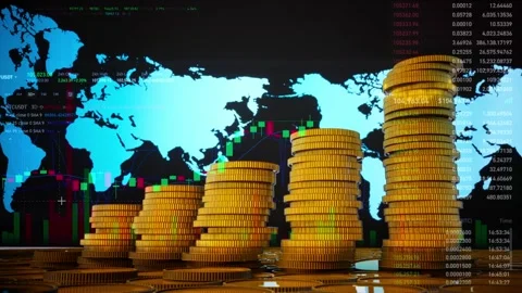 Stock Market Candlestick Chart Pattern Design Background Stockbeeldmateriaal 310609697