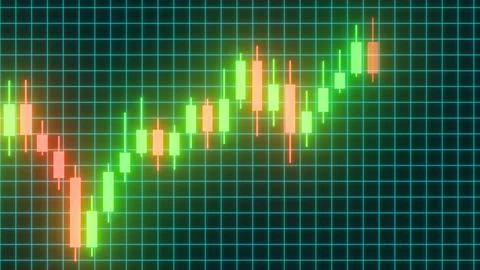 Stock Market Candlestick Chart Pattern Investment Finance Diagram Stock Photos