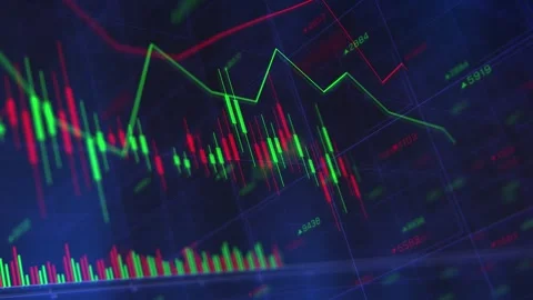 Stock market chart concept Stock Footage 304567100
