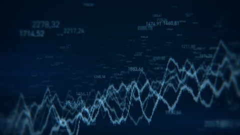 Stock market chart graph on technology abstract background Stock Footage 90995340