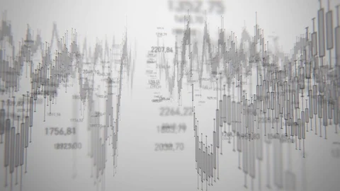 Stock market chart graph on technology abstract background Stock Footage 90995593