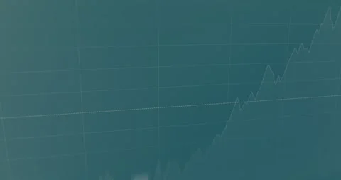 Stock market chart with visual representation of price movements Stock Footage 321756228