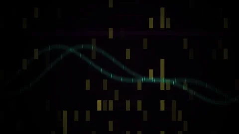 Stock market data analysis graph display. Stock Footage 335115742