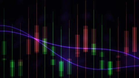 Stock market data analysis graph screen. Stock Footage 335427634