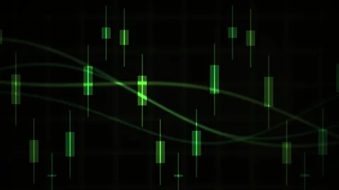 Stock market data on black background. Stock Footage 335427491