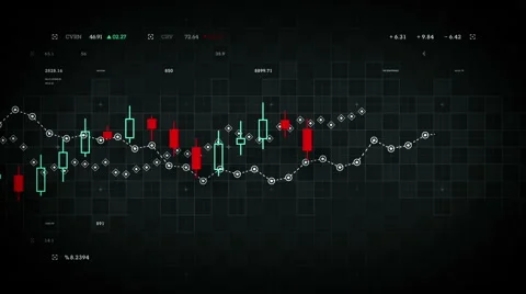 Stock Market Data Black Stock Footage 60788568