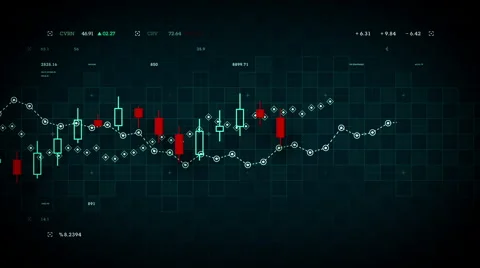Stock Market Data Blue Stock Footage 60788677