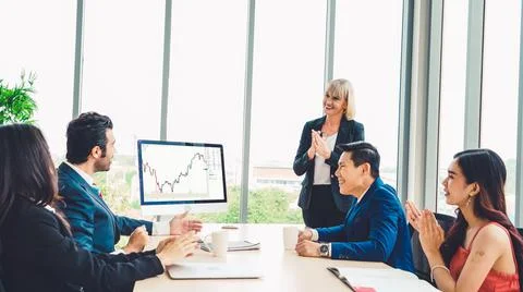 Stock market data chart analysis by ingenious computer software Stock Photos