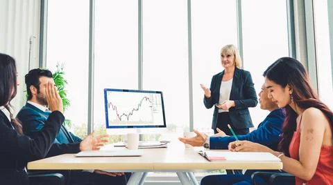 Stock market data chart analysis by ingenious computer software Stock Photos