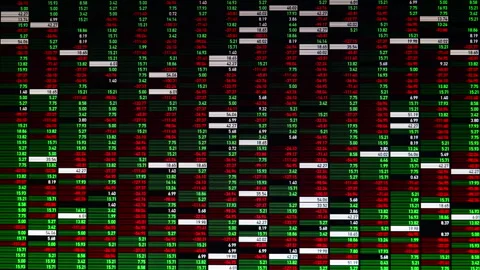 Stock Market Data On Computer Screen Stock Footage 270831235
