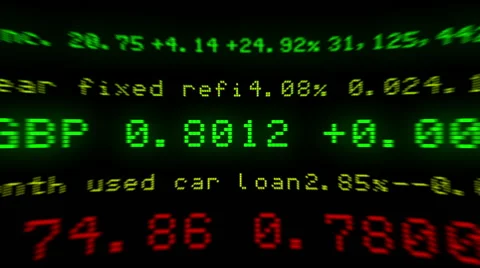 Stock Market Data Video stock 44219797