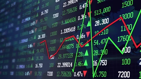 Stock Market Data 動画素材 135566174