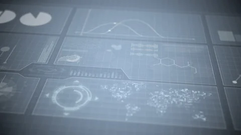Stock market data growing on digital interface Stock Footage 201425926