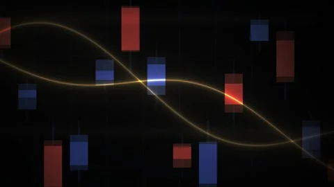 Stock market data visualization graph. Stock Footage 340041488