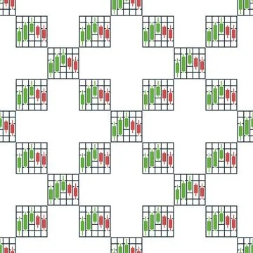Stock Market Data Visualization vector Cryptocurrency Candlestick Chart sea.. 스톡 일러스트