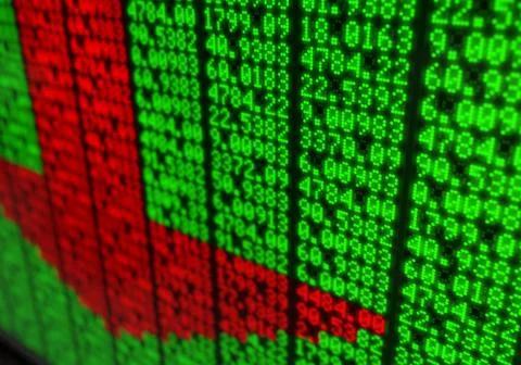 Stock Market Digital Board Stock Illustration