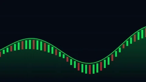 Stock market graph animation with fluctuating financial data Видео 344740428