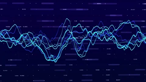Stock market graph. Big data visualization. investment graph concept. Video stock 271131869