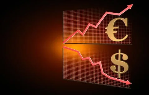 Stock market graph Stock Illustration