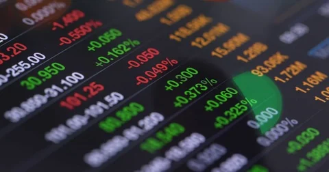 Stock market graph on tablet computer Stock Footage 84831860