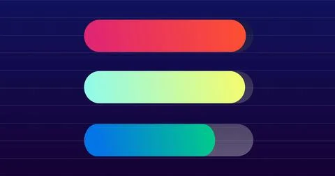Stock market graphs animated loopable bg. Progress bar graphs animated hori.. Stock Illustration