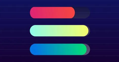 Stock market graphs animated loopable bg. Progress bar graphs animated hori.. Stock Illustration