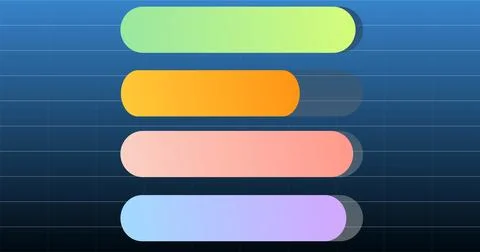 Stock market graphs animated loopable bg. Progress bar graphs animated hori.. Illustrazione stock